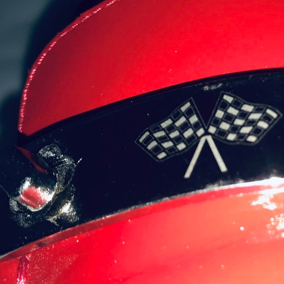 Nascsar Red Patent and Suede Flat Sz7M - Picture 8 of 8